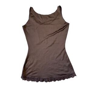 SPANX size medium, dark brown color, shapewear Tank Top